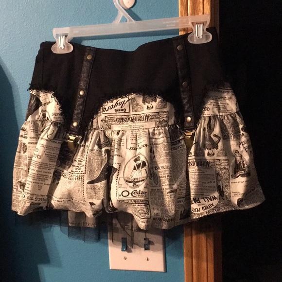 Lip Service Dresses & Skirts - Lip Service “Old News” Step in Time garter skirt